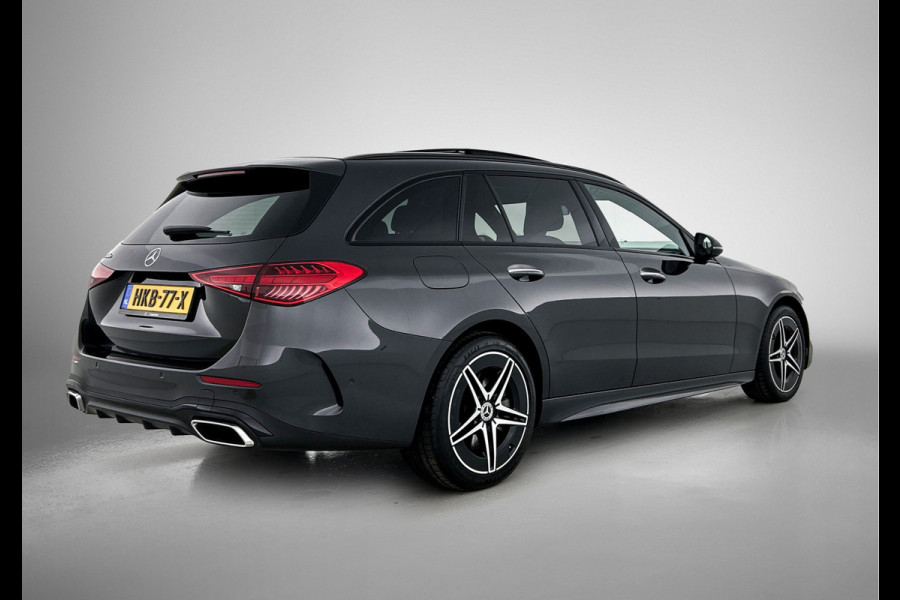 Mercedes-Benz C-Klasse Estate 300 e Star Edition LIMITED AMG | Night Pakket | Panorama Schuif-Kanteldak | Distronic | Apple CarPlay | Sfeerverlichting | Memory voorstoelen. Inclusief 24 maanden MB Certified garantie voor Europa.