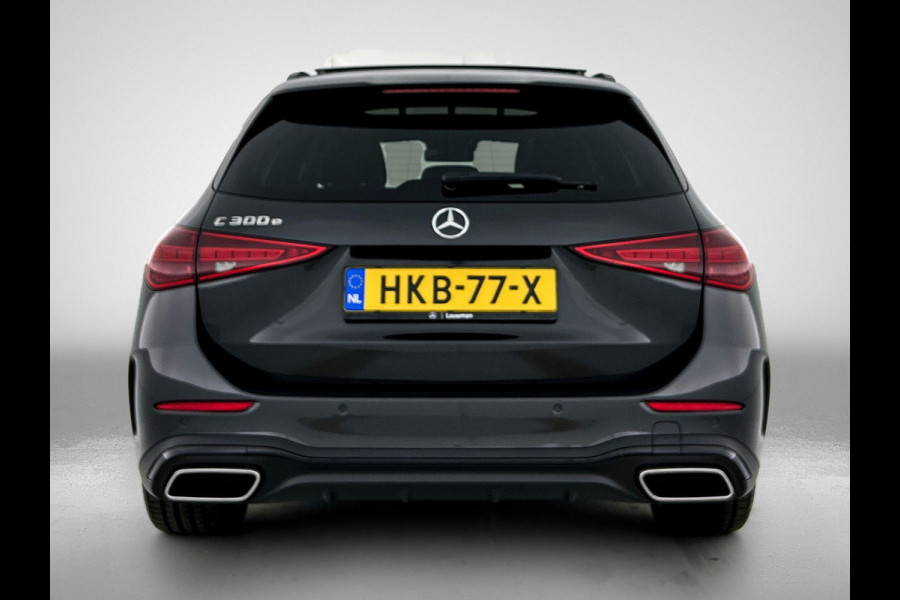 Mercedes-Benz C-Klasse Estate 300 e Star Edition LIMITED AMG | Night Pakket | Panorama Schuif-Kanteldak | Distronic | Apple CarPlay | Sfeerverlichting | Memory voorstoelen. Inclusief 24 maanden MB Certified garantie voor Europa.