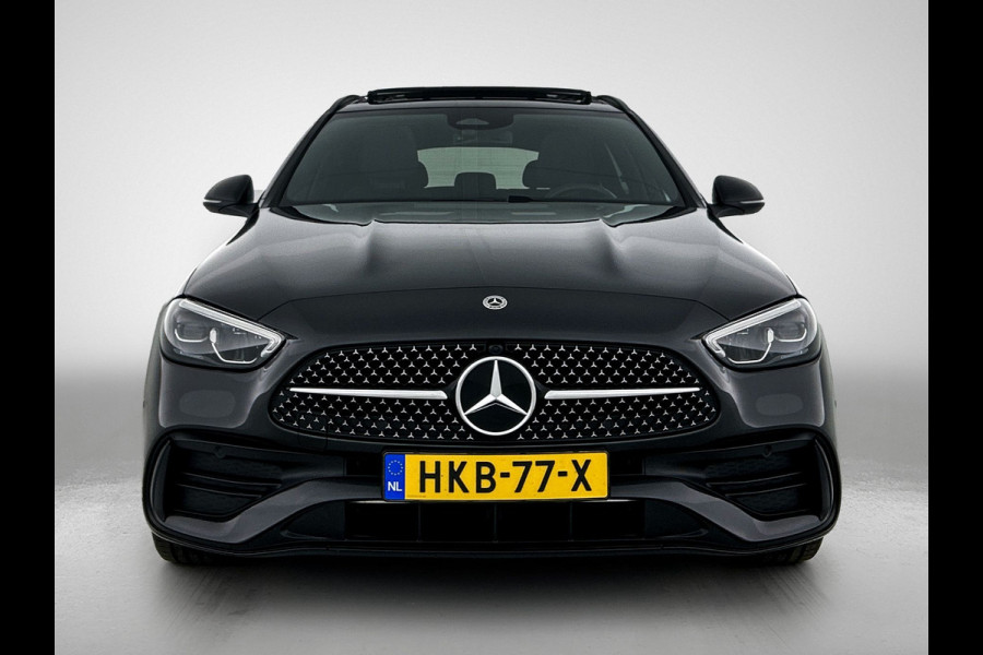 Mercedes-Benz C-Klasse Estate 300 e Star Edition LIMITED AMG | Night Pakket | Panorama Schuif-Kanteldak | Distronic | Apple CarPlay | Sfeerverlichting | Memory voorstoelen. Inclusief 24 maanden MB Certified garantie voor Europa.