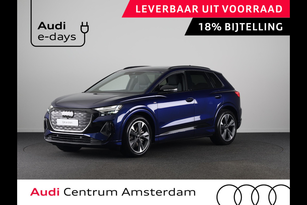 Audi Q4 e-tron 45 S edition Competition 82 kWh 286 pk | Assistentiepakket plus | Comfortpakket plus | Glazen panoramadak | Ambient lichtpakket |