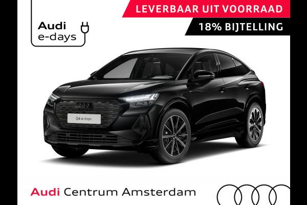 Audi Q4 Sportback e-tron 45 S edition Competition 82 kWh 286 pk | Assistentiepakket plus | Optiekpakket zwart plus | Ambient lichtpakket | Stoelverwarming voor |