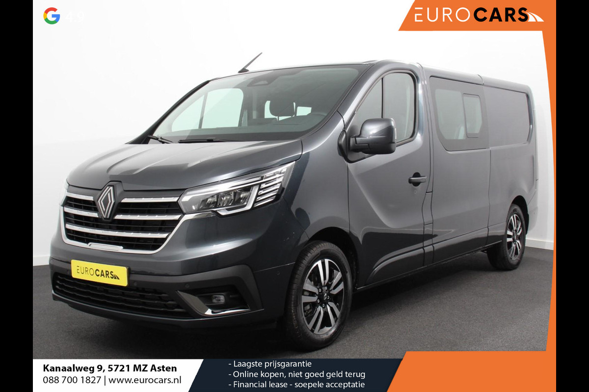 Renault Trafic 2.0 Blue dCi 150 Automaat L2H1 Adv. Dubbele Cabine Navigatie Airco Lichtmetalen velgen Betimmering Trekhaak Camera Parkeer sensoren Dab