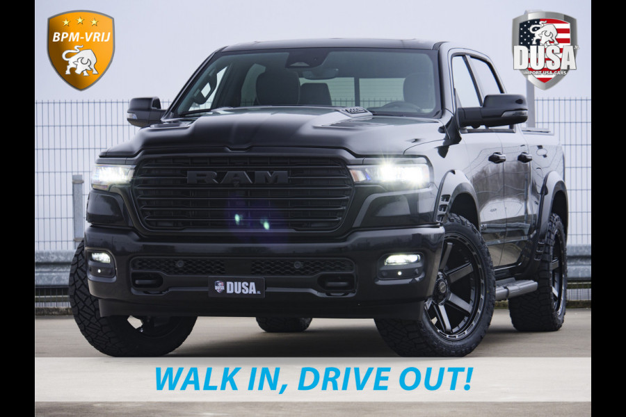 Dodge Ram 1500 | Laramie | Night | 3.0L I6 Hurricane | BPM-VRIJ | 4X4 | | BPM-VRIJ | 14,4-inch Touchscreen | Passenger Display | Getoonde accessoires zijn verkrijgbaar tegen meerprijs