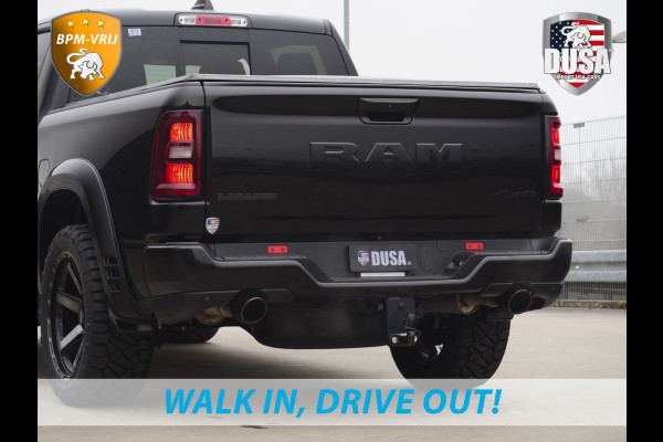 Dodge Ram 1500 | Laramie | Night | 3.0L I6 Hurricane | BPM-VRIJ | 4X4 | | BPM-VRIJ | 14,4-inch Touchscreen | Passenger Display | Getoonde accessoires zijn verkrijgbaar tegen meerprijs