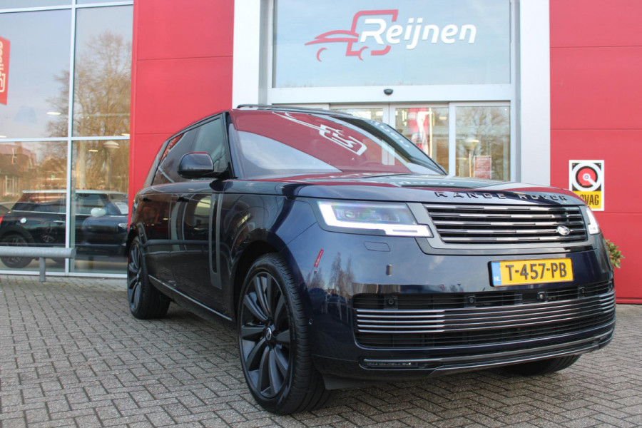 Land Rover Range Rover 4.4 V8 P530 SV LWB AWD SIGNATURE SUITE | PANORAMISCH SCHUIF/KANTEL DAK | MEESTURENDE ACHTERAS | ELEKTRISCH WEGKLAPBARE TREKHAAK | SV INTERIEUR FIRST CLASS CABIN PACK (TWEE VOLLEDIG VERTELBARE ACHTERSTOELEN MET SCHERMEN EN KOELKAST) (RSE) | 23" OBLIVN VELGEN | LUCHTVERING | MASSAGE FUNCTIE OP ALLE STOELEN INCL. VERWARMING EN KOELING | VOORRUIT/STUUR VERWARMING | PRIVACY GLASS | LEDEREN BEKLEDING SEMI ANILINE/EBONY | ADAPTIVE CRUISE CONTROL | ALLE STOELEN ELEKTRISCH VERSTELBAAR 24 VOUDIG | 360° CAMERA | HEMELBEKLEDING LEDER EBONY | DODEHOEK DETECTIE | HEAD UP DISPLAY | S