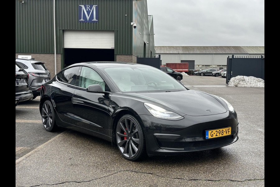Tesla Model 3 Performance AWD 75 kWh VERWACHT | 20 inch velgen (als nieuw) | Zeer nette staat | Rijklaar geleverd incl. 12 mnd Bovag-garantie | Tesla fabrieksgarantie op de hoogvolt accu t/m 13-12-2027 of 192.000 km