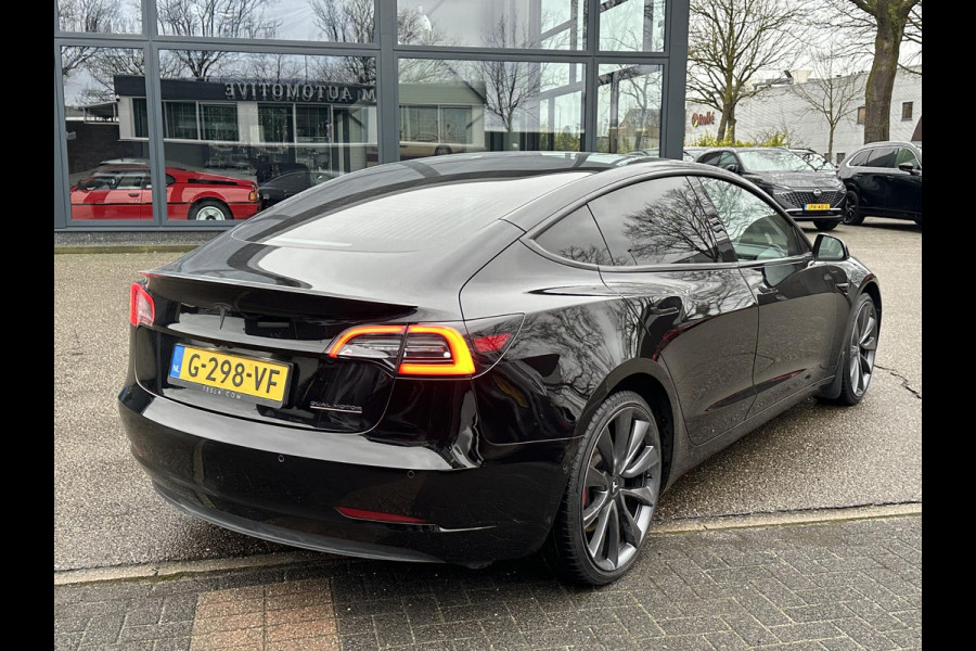 Tesla Model 3 Performance AWD 75 kWh VERWACHT | 20 inch velgen (als nieuw) | Zeer nette staat | Rijklaar geleverd incl. 12 mnd Bovag-garantie | Tesla fabrieksgarantie op de hoogvolt accu t/m 13-12-2027 of 192.000 km