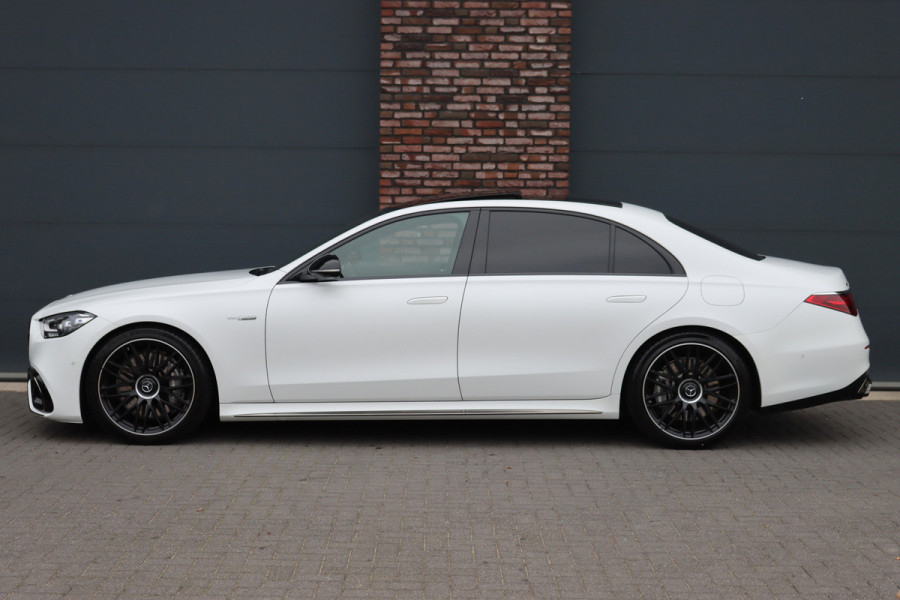 Mercedes-Benz S-Klasse AMG 63 S E Performance | 802pk | Carbon | Achterasbesturing | Distronic+ | Chauffeurspakket | Entertainment Achter | Stoelventilatie | Zonweringspakket | Vlakkenverwarming | Kuitmassage | Burmester High End 4D |