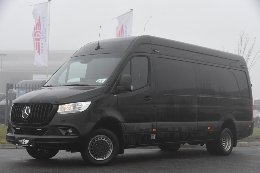 Mercedes-Benz Sprinter 519 V6 3.0 CDI L3H2 Black Edition Camera, Carplay, 190pk, 3500kg Trekhaak, N1 Registratie, Automaat, Multimedia, Leder, Uniek!