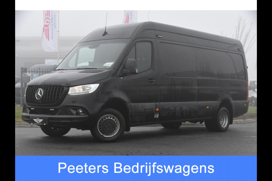 Mercedes-Benz Sprinter 519 V6 3.0 CDI L3H2 Black Edition Camera, Carplay, 190pk, 3500kg Trekhaak, N1 Registratie, Automaat, Multimedia, Leder, Uniek!