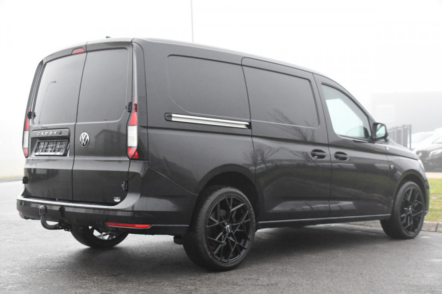 Volkswagen Caddy Cargo Maxi 2.0 TDI Exclusive Black Edition Camera, Cruise, Carplay, LED, Stoelverwarming, Automaat, Trekhaak, Standkachel, Uniek!