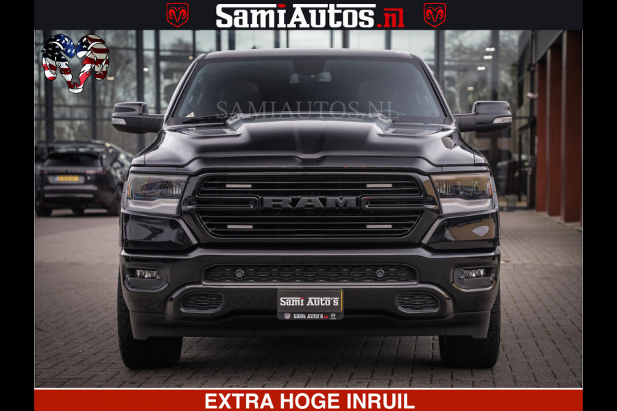 Dodge Ram 1500 SPORT 5.7 V8 HEMI | HUIF | 4x4 | OPEN UITLAAT KLEP | PANORAMA DAK | CREW CAB | 5 PERSOONS DUBBELE CABINE DC | GRIJSKENTEKEN |