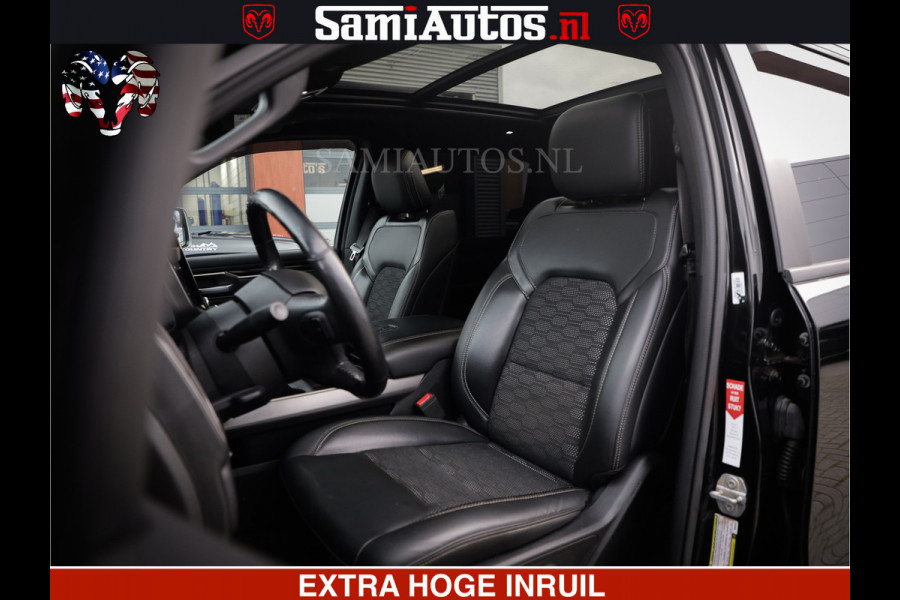 Dodge Ram 1500 SPORT 5.7 V8 HEMI | HUIF | 4x4 | OPEN UITLAAT KLEP | PANORAMA DAK | CREW CAB | 5 PERSOONS DUBBELE CABINE DC | GRIJSKENTEKEN |