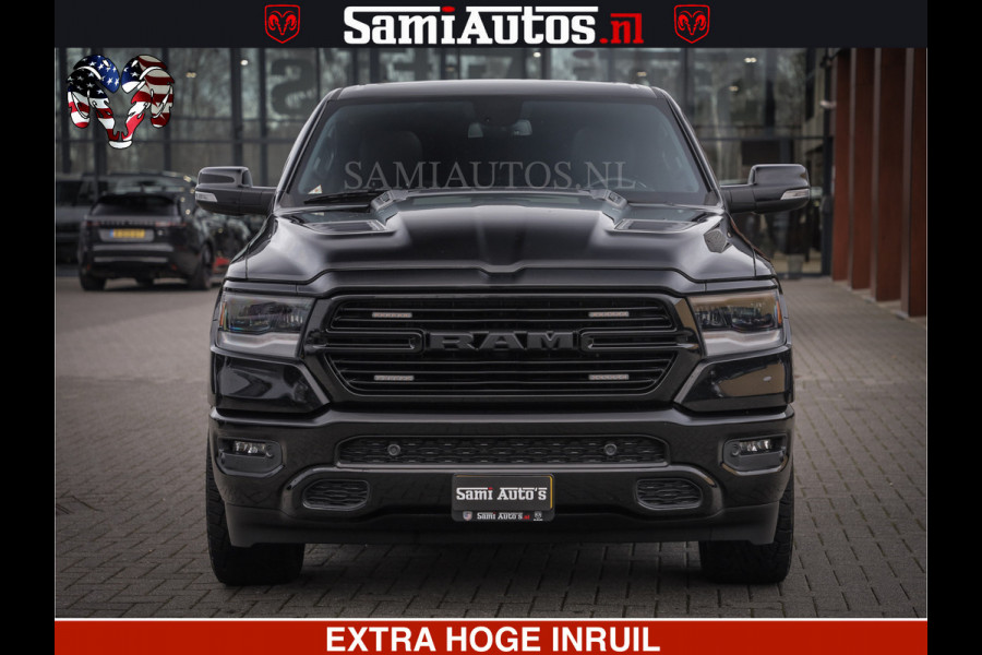 Dodge Ram 1500 SPORT 5.7 V8 HEMI | HUIF | 4x4 | OPEN UITLAAT KLEP | PANORAMA DAK | CREW CAB | 5 PERSOONS DUBBELE CABINE DC | GRIJSKENTEKEN |