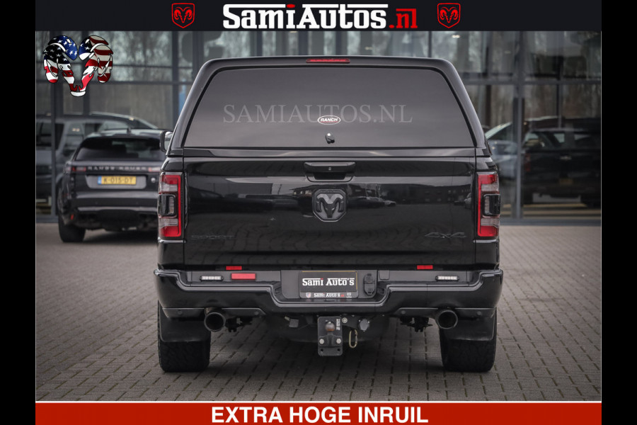 Dodge Ram 1500 SPORT 5.7 V8 HEMI | HUIF | 4x4 | OPEN UITLAAT KLEP | PANORAMA DAK | CREW CAB | 5 PERSOONS DUBBELE CABINE DC | GRIJSKENTEKEN |