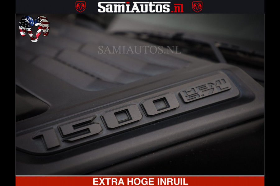 Dodge Ram 1500 SPORT 5.7 V8 HEMI | HUIF | 4x4 | OPEN UITLAAT KLEP | PANORAMA DAK | CREW CAB | 5 PERSOONS DUBBELE CABINE DC | GRIJSKENTEKEN |