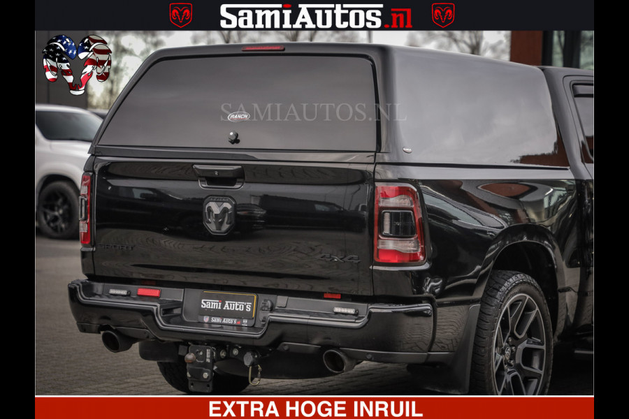 Dodge Ram 1500 SPORT 5.7 V8 HEMI | HUIF | 4x4 | OPEN UITLAAT KLEP | PANORAMA DAK | CREW CAB | 5 PERSOONS DUBBELE CABINE DC | GRIJSKENTEKEN |