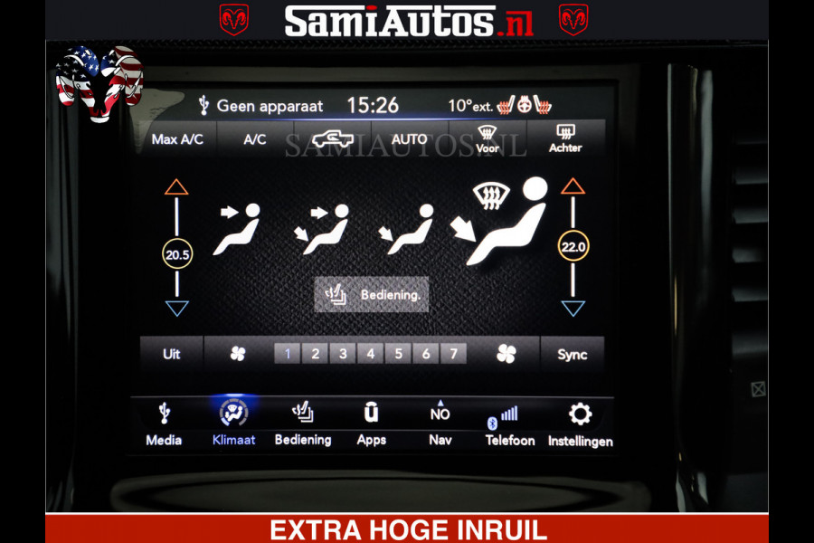 Dodge Ram 1500 SPORT 5.7 V8 HEMI | HUIF | 4x4 | OPEN UITLAAT KLEP | PANORAMA DAK | CREW CAB | 5 PERSOONS DUBBELE CABINE DC | GRIJSKENTEKEN |