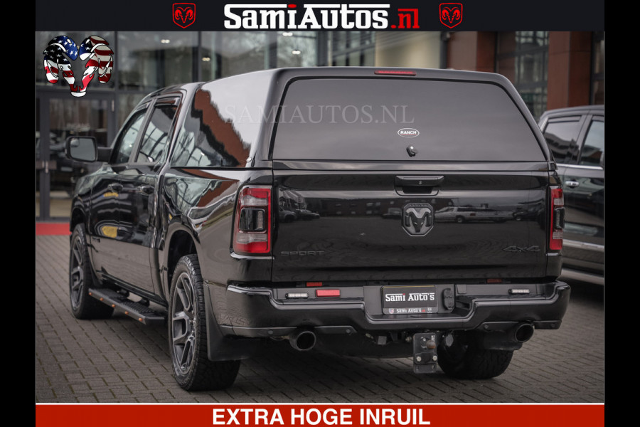 Dodge Ram 1500 SPORT 5.7 V8 HEMI | HUIF | 4x4 | OPEN UITLAAT KLEP | PANORAMA DAK | CREW CAB | 5 PERSOONS DUBBELE CABINE DC | GRIJSKENTEKEN |