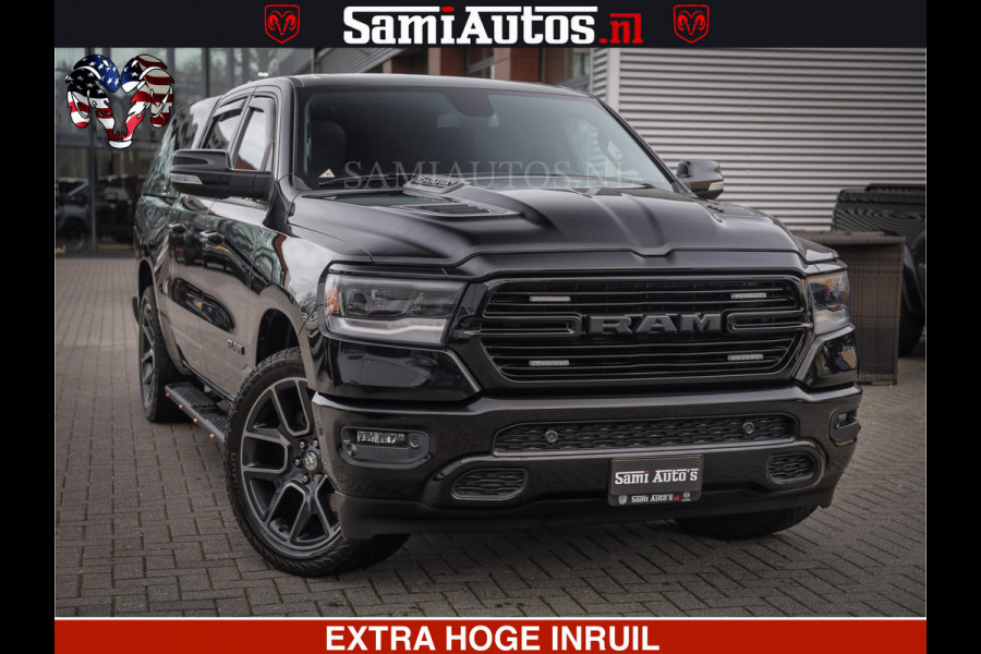 Dodge Ram 1500 SPORT 5.7 V8 HEMI | HUIF | 4x4 | OPEN UITLAAT KLEP | PANORAMA DAK | CREW CAB | 5 PERSOONS DUBBELE CABINE DC | GRIJSKENTEKEN |