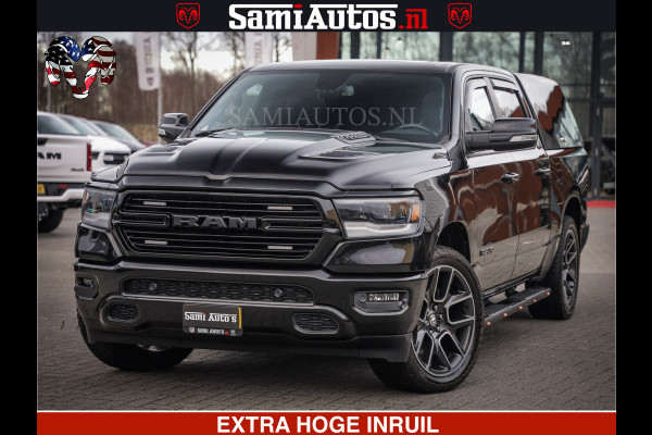 Dodge Ram 1500 SPORT 5.7 V8 HEMI | HUIF | 4x4 | OPEN UITLAAT KLEP | PANORAMA DAK | CREW CAB | 5 PERSOONS DUBBELE CABINE DC | GRIJSKENTEKEN |