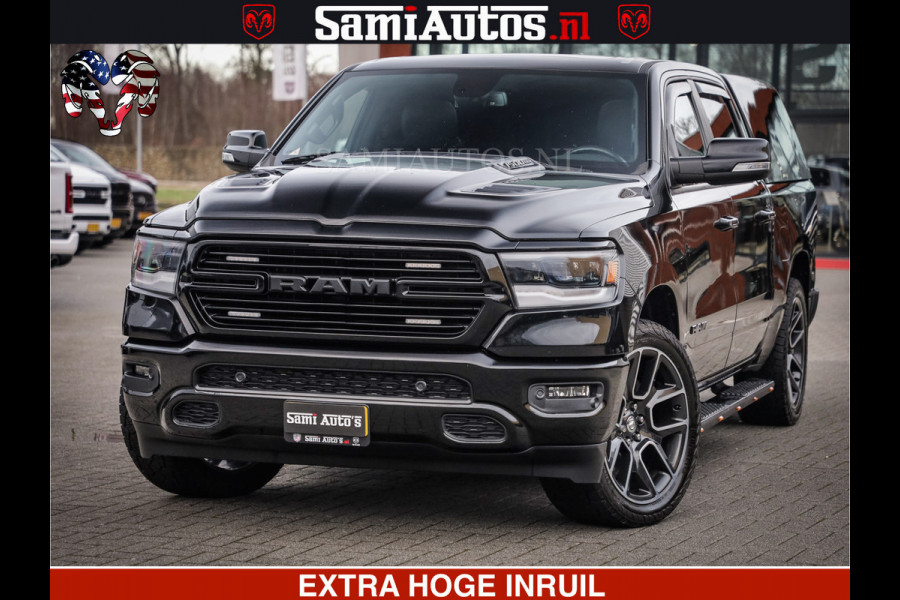 Dodge Ram 1500 SPORT 5.7 V8 HEMI | HUIF | 4x4 | OPEN UITLAAT KLEP | PANORAMA DAK | CREW CAB | 5 PERSOONS DUBBELE CABINE DC | GRIJSKENTEKEN |