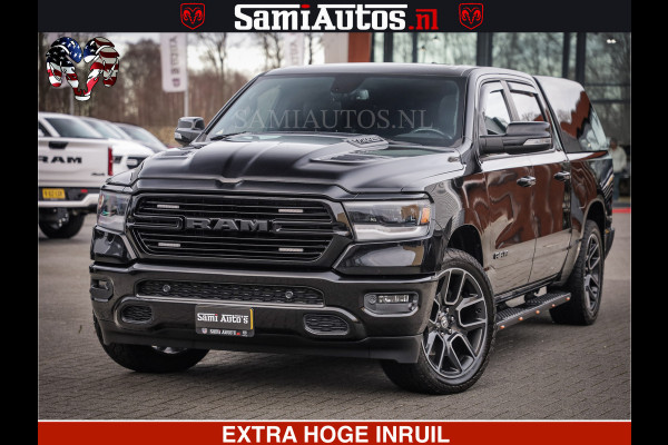 Dodge Ram 1500 SPORT 5.7 V8 HEMI | HUIF | 4x4 | OPEN UITLAAT KLEP | PANORAMA DAK | CREW CAB | 5 PERSOONS DUBBELE CABINE DC | GRIJSKENTEKEN |