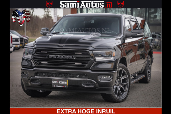 Dodge Ram 1500 SPORT 5.7 V8 HEMI | HUIF | 4x4 | OPEN UITLAAT KLEP | PANORAMA DAK | CREW CAB | 5 PERSOONS DUBBELE CABINE DC | GRIJSKENTEKEN |