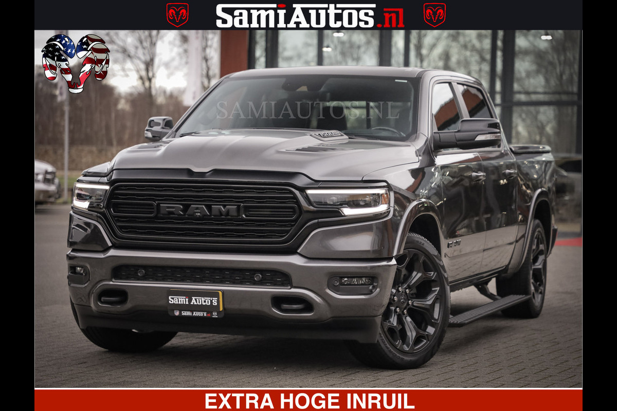 Dodge Ram 1500 LIMITED SPORT | 5.7 V8 HEMI 402PK | MEEST VOLLE LIMITED | PRACHTIGE KLEUR GRANITE CRYSTAL PEARL | CREW CAB | DUBBELE CABINE DC 5 PERSOONS | CREW CAB 5 PERSOONS | DUBBELE CABINE DC | MEEST ROYALE EN COMFORTABELE BEDRIJFSAUTO | HEAD-UP | LUCHTVERING | RONDOM CAMERA | MWK KLEP | PANORAMA DAK |