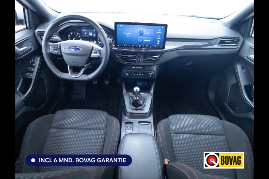 Ford FOCUS Wagon 1.0 EcoBoost Hybrid ST Line 126 PK | Stoel-, Stuur-, en voorruitverwarming | Privacy Glass | Audio Navigatie SYNC4, Cruise, Led, Lendesteun, Parkeerpilot, Parkeersensoren V+A