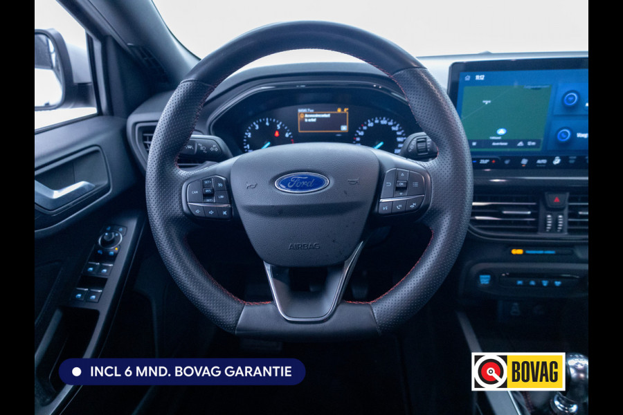 Ford FOCUS Wagon 1.0 EcoBoost Hybrid ST Line 126 PK | Stoel-, Stuur-, en voorruitverwarming | Privacy Glass | Audio Navigatie SYNC4, Cruise, Led, Lendesteun, Parkeerpilot, Parkeersensoren V+A