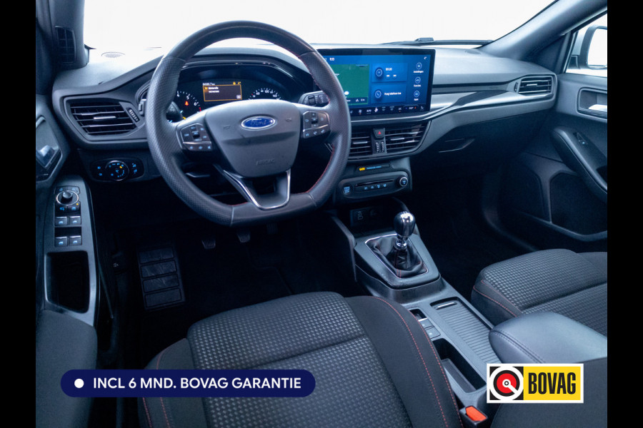 Ford FOCUS Wagon 1.0 EcoBoost Hybrid ST Line 126 PK | Stoel-, Stuur-, en voorruitverwarming | Privacy Glass | Audio Navigatie SYNC4, Cruise, Led, Lendesteun, Parkeerpilot, Parkeersensoren V+A