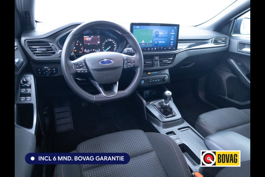 Ford FOCUS Wagon 1.0 EcoBoost Hybrid ST Line 126 PK | Stoel-, Stuur-, en voorruitverwarming | Privacy Glass | Audio Navigatie SYNC4, Cruise, Led, Lendesteun, Parkeerpilot, Parkeersensoren V+A
