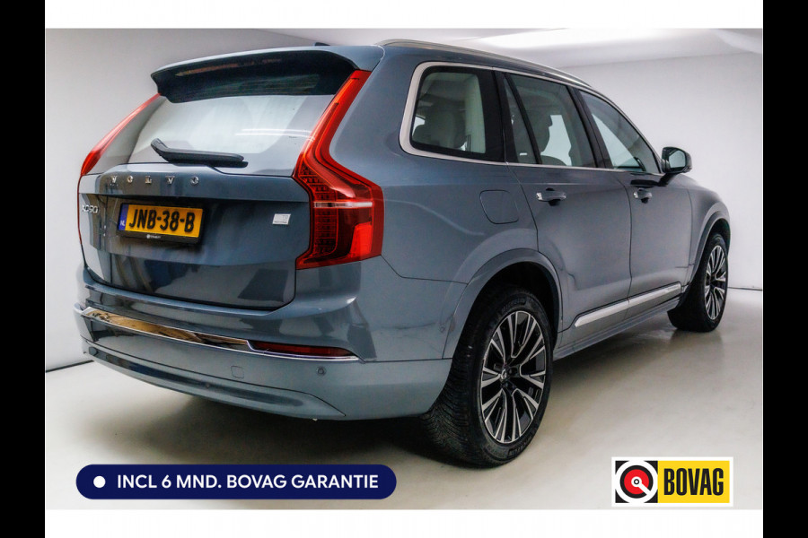 Volvo XC90 2.0 T8 Recharge AWD Ultimate Bright 456 PK Long range | 7 persoons! | Pano | Leer | Headup | All-season Harman Kardon, Stoel-, stuur- & achterbankverw, Elec. voorstoelen met geheugen, Pilot assist, 360 Camera