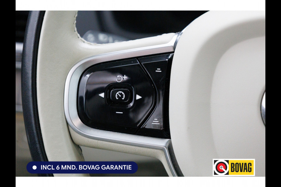 Volvo XC90 2.0 T8 Recharge AWD Ultimate Bright 456 PK Long range | 7 persoons! | Pano | Leer | Headup | All-season Harman Kardon, Stoel-, stuur- & achterbankverw, Elec. voorstoelen met geheugen, Pilot assist, 360 Camera