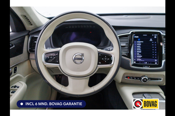 Volvo XC90 2.0 T8 Recharge AWD Ultimate Bright 456 PK Long range | 7 persoons! | Pano | Leer | Headup | All-season Harman Kardon, Stoel-, stuur- & achterbankverw, Elec. voorstoelen met geheugen, Pilot assist, 360 Camera
