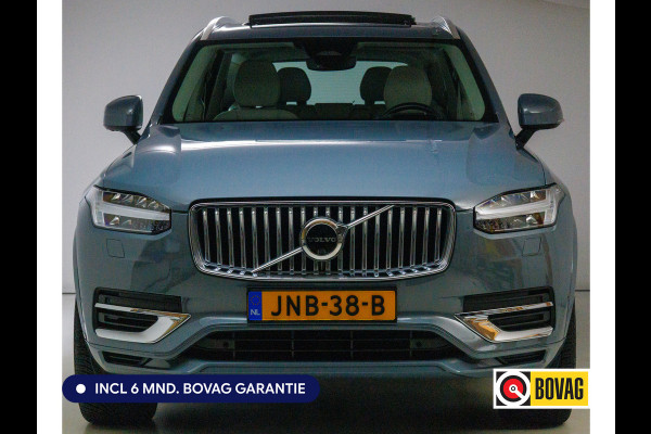 Volvo XC90 2.0 T8 Recharge AWD Ultimate Bright 456 PK Long range | 7 persoons! | Pano | Leer | Headup | All-season Harman Kardon, Stoel-, stuur- & achterbankverw, Elec. voorstoelen met geheugen, Pilot assist, 360 Camera