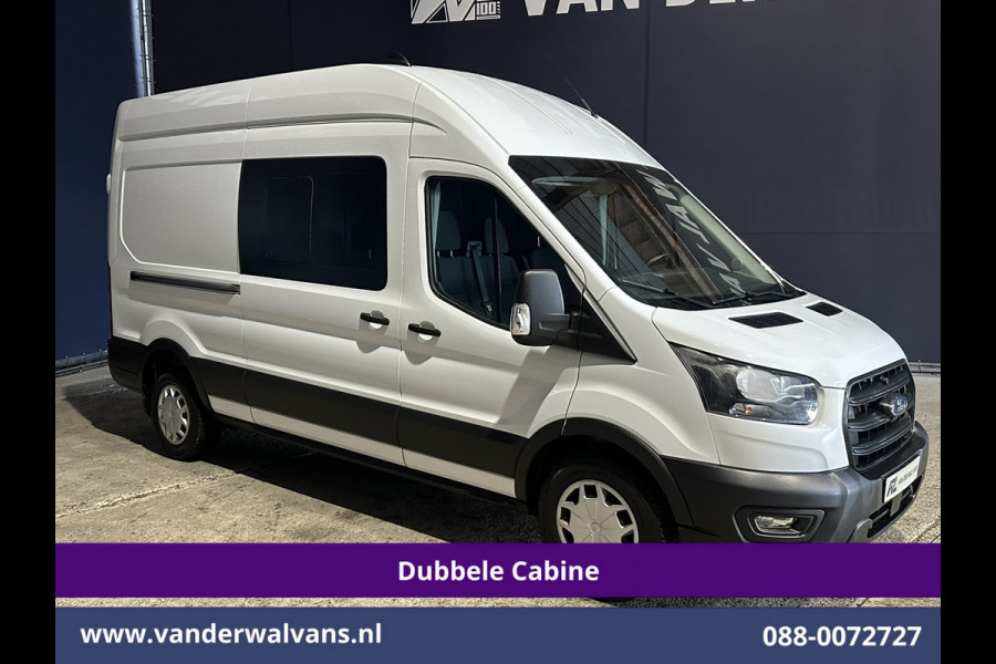 Ford Transit 2.0 TDCI 130pk L3H3 Dubbele Cabine Euro6 Airco | 7-Zits | Cruisecontrol | Verwarmde voorruit Parkeersensoren