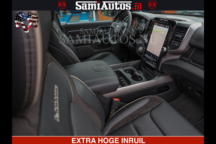 Dodge Ram V8 5.7 402PK | LARAMIE SPORT | Krachtige Hemi | Panorama Dak | 12' Scherm | LPG | Comfortabele Dubbele Cabine met Royale 5 Zitplaatsen | NIEUW EN BPM vrij | Nu Leverbaar uit Voorraad | Nr 2529 - 1277 |