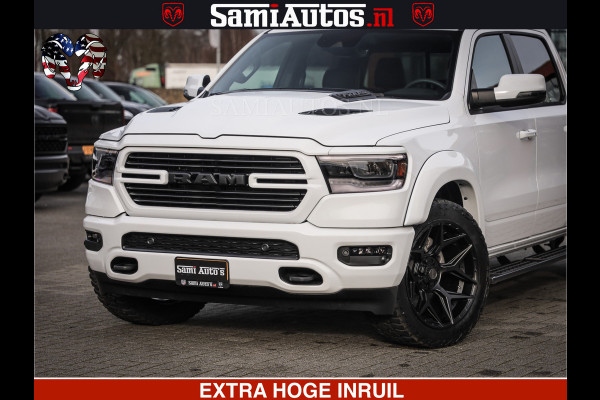 Dodge Ram V8 5.7 402PK | LARAMIE SPORT | Krachtige Hemi | Panorama Dak | 12' Scherm | LPG | Comfortabele Dubbele Cabine met Royale 5 Zitplaatsen | NIEUW EN BPM vrij | Nu Leverbaar uit Voorraad | Nr 2529 - 1277 |