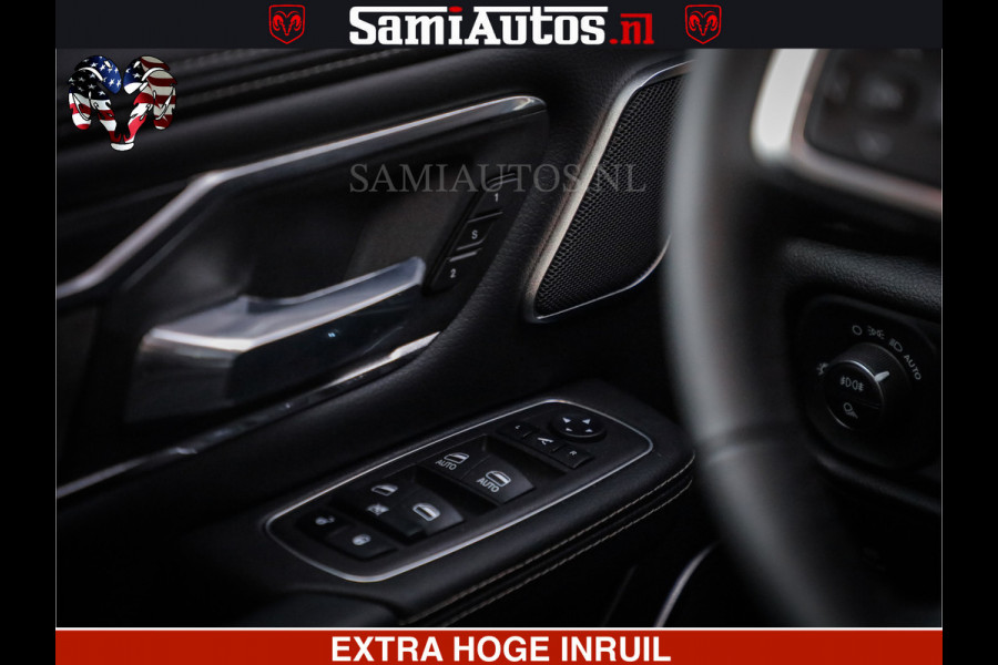 Dodge Ram V8 5.7 402PK | LARAMIE SPORT | Krachtige Hemi | Panorama Dak | 12' Scherm | LPG | Comfortabele Dubbele Cabine met Royale 5 Zitplaatsen | NIEUW EN BPM vrij | Nu Leverbaar uit Voorraad | Nr 2529 - 1277 |