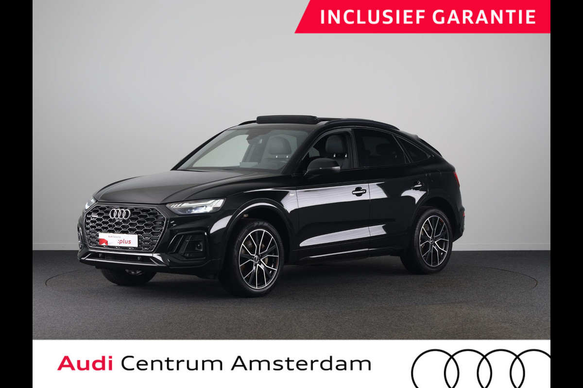 Audi Q5 Sportback 50 TFSI e S edition 299pk | Panoramadak | Trekhaak | Verwarmbare voorstoelen | Adpatieve cruise controle | Matrix koplampen | Navigatie