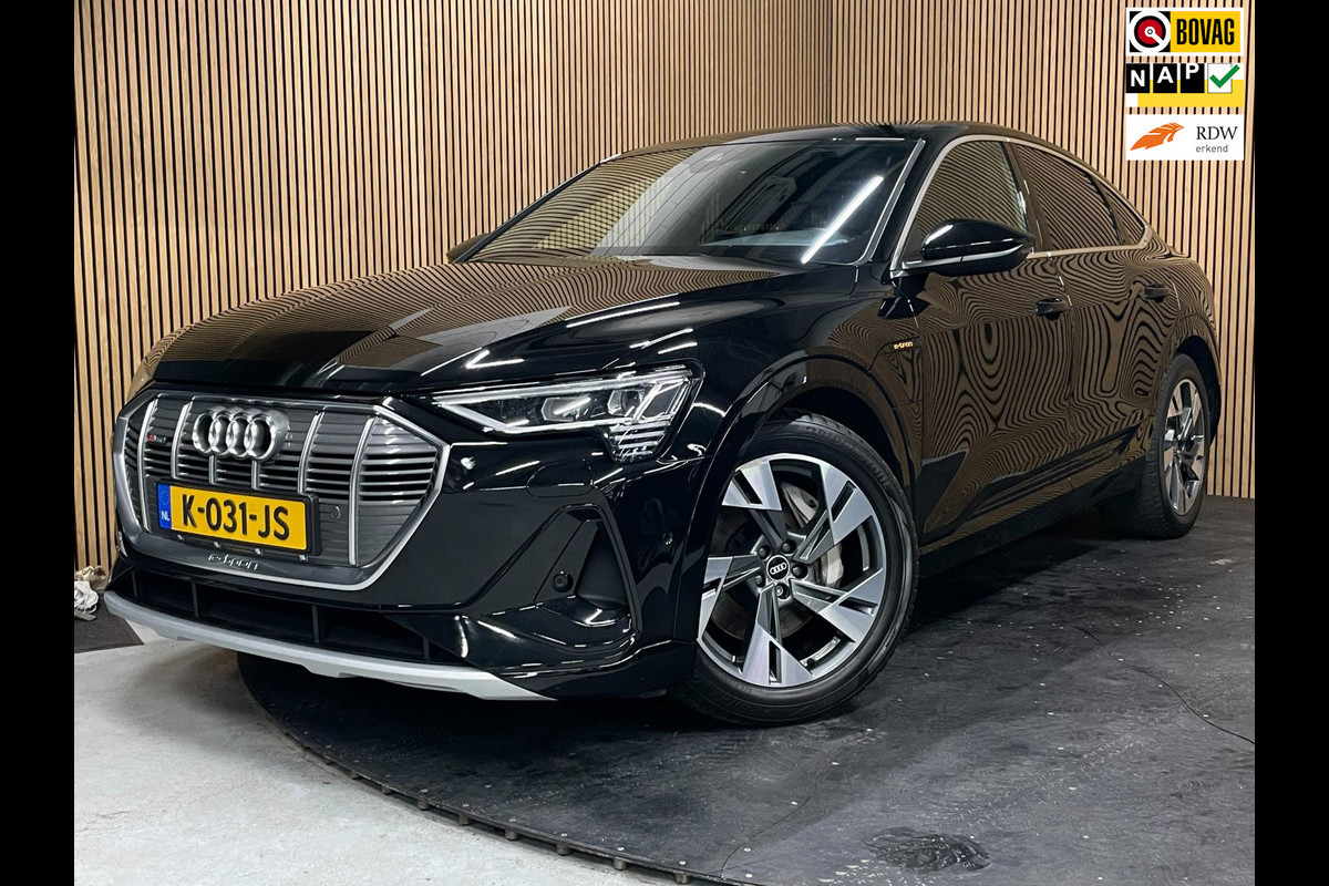 Audi e-tron Sportback 55 Quattro S-Line 95 kWh|GROTE ACCU|PANO|TREKHAAK|1/2 LEDER|ACC|MEMORY|CAMERA|CARLAY/ANDROID|STOELVER|NL|NAP