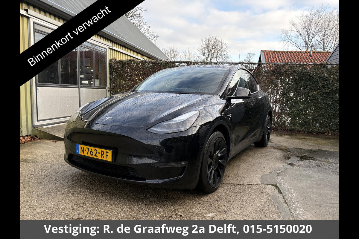 Tesla Model Y Long Range AWD 75 kWh SOH 84% | Navigatie | Leder | Stoelverwarming | FSD systeem AutoPilot
