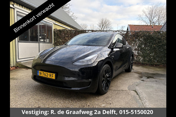 Tesla Model Y Long Range AWD 75 kWh SOH 84% | Navigatie | Leder | Stoelverwarming | FSD systeem AutoPilot