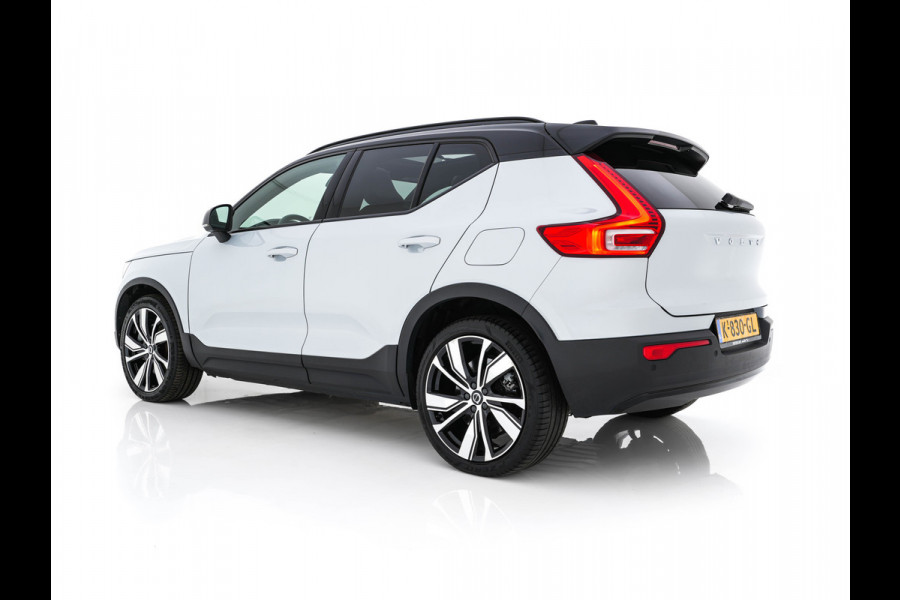 Volvo XC40 Recharge P8 AWD R-Design [ 3-Fase ] {SOH-89%} (INCL-BTW) *PANO | LEATHER-MICROFIBRE | DIGI-COCKPIT | FULL-LED | NAVI-FULLMAP | ECC | CARPLAY | PDC | KEYLESS | HEATED-SPORTSEATS | BLIS | PRIVACY-GLASS | 20"ALU*