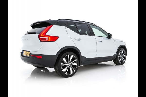 Volvo XC40 Recharge P8 AWD R-Design [ 3-Fase ] {SOH-89%} (INCL-BTW) *PANO | LEATHER-MICROFIBRE | DIGI-COCKPIT | FULL-LED | NAVI-FULLMAP | ECC | CARPLAY | PDC | KEYLESS | HEATED-SPORTSEATS | BLIS | PRIVACY-GLASS | 20"ALU*