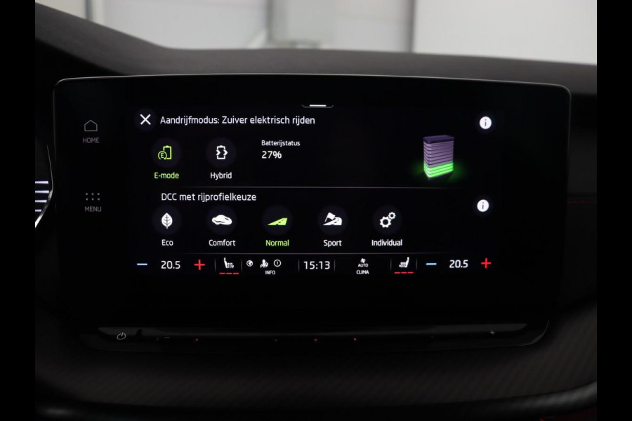 Škoda Octavia 1.4 TSI RS iV PHEV | Stoelverwarming | Head-Up | Matrix LED | Sfeerverlichting | Adaptive cruise | Side Assist | Carplay | Sportstoelen | Achterbankverwarming | Camera | Navigatie | Plug In