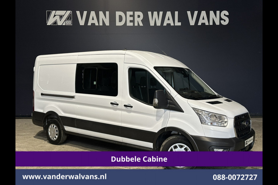 Ford Transit 2.0 TDCI 170pk L3H2 Dubbele Cabine 3500kg Trekhaak Euro6 Airco | 6-Zits | Camera | Navigatie | Apple Carplay Cruisecontrol, Parkeersensoren, Verwarmde voorruit