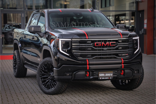 GMC Sierra AT4 6.2 V8 4X4 | VIRTUAL COCKPIT | LPG | HUD | BOM VOL | DC | RAM DEALER NEDERLAND | Dubbele Cabine met Royale 5 Zitplaatsen | BPM vrij | Nu Leverbaar uit Voorraad | Voorraad Nr 248378 |